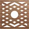 Ekena Millwork Chevron Wood Fretwork Pierced Ceiling Medallion, Walnut, 30"OD x 7 3/4"ID x 1/4"T CMWP30X30X0250CHWA - alternate 1